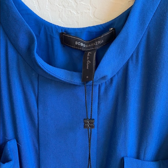BCBG NWT blue pocket dress - Picture 4 of 5